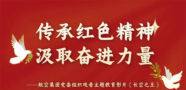 傳承紅色精神 汲取奮進(jìn)力量｜航空集團(tuán)黨委組織觀看主題教育影片《長(zhǎng)空之王》